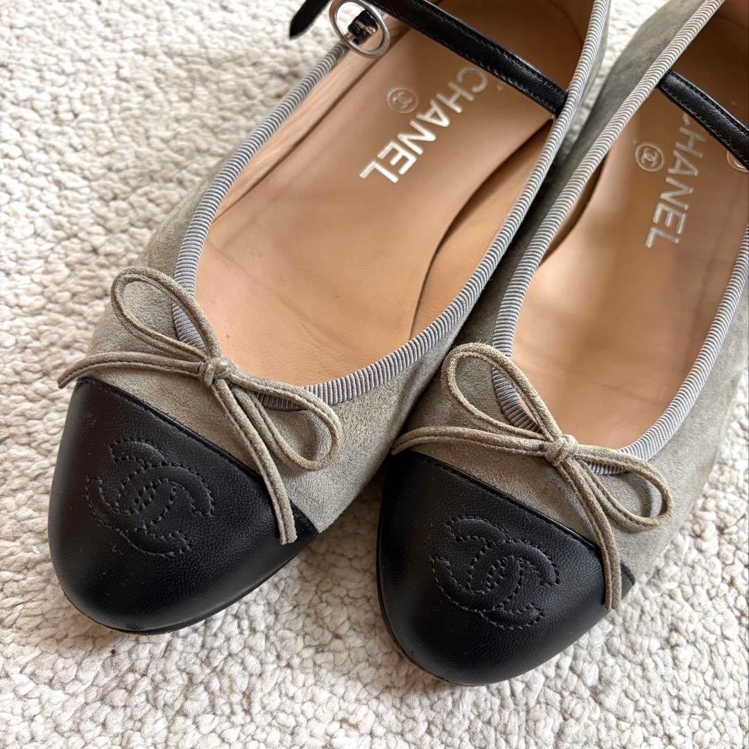 シャネルCHANEL フラットバレエシューズ36サイズ