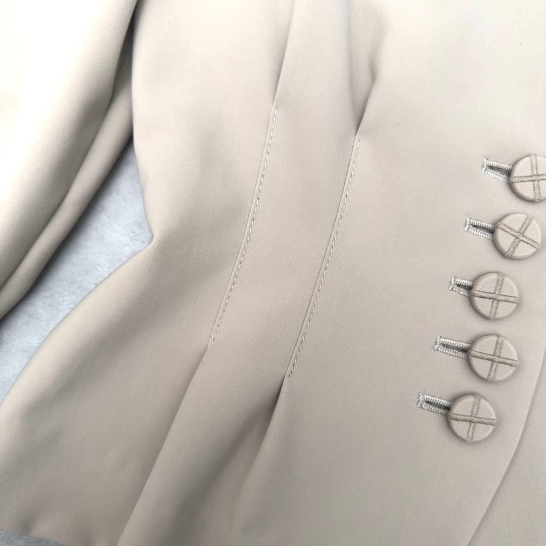 【FOXEY NEW YORK】ヴィクトリア ジャケット ノーカラー 日本製38