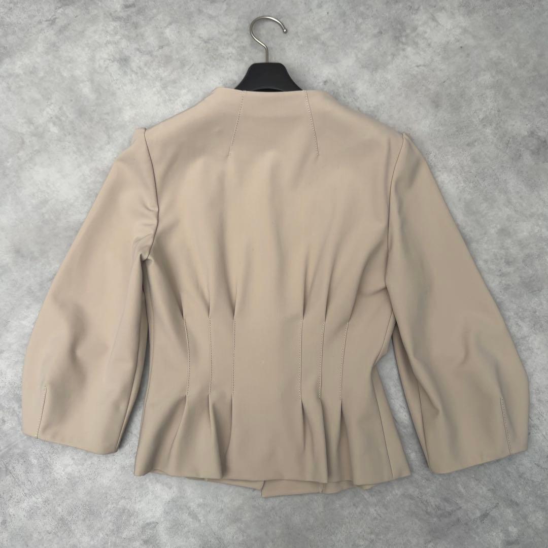 【FOXEY NEW YORK】ヴィクトリア ジャケット ノーカラー 日本製38