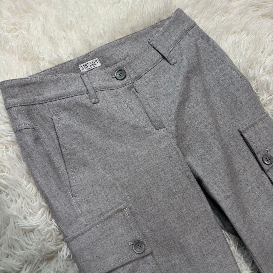 最高級定価約20万　ブルネロクチネリ　カーゴパンツ　スラックス　ウール　イタリア