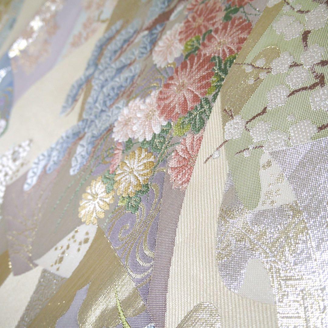 必見！早い者勝ち！！ 正絹 中古 西陣織 仕立て上がり袋帯☆165