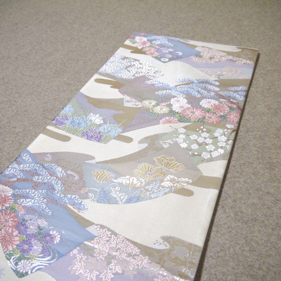 必見！早い者勝ち！！ 正絹 中古 西陣織 仕立て上がり袋帯☆165