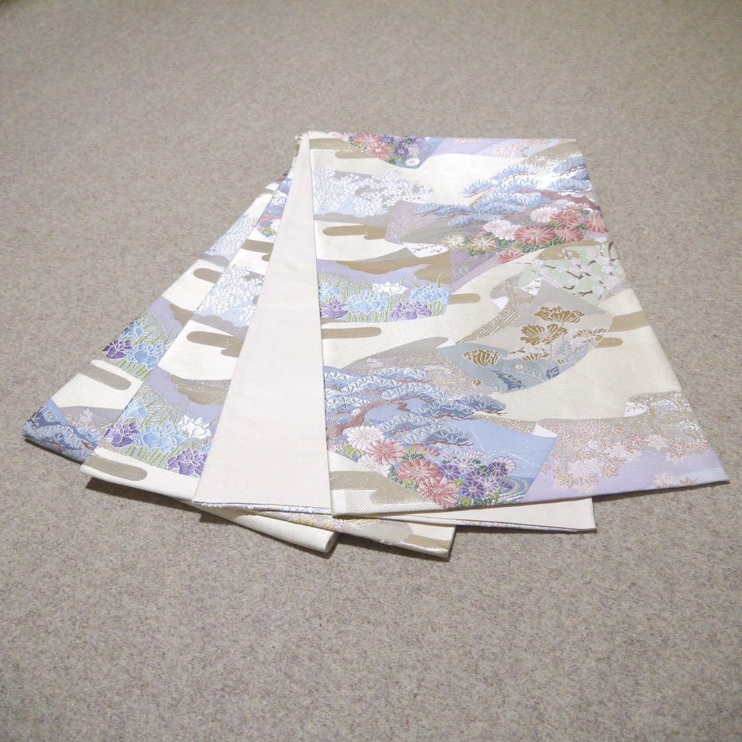 必見！早い者勝ち！！ 正絹 中古 西陣織 仕立て上がり袋帯☆165