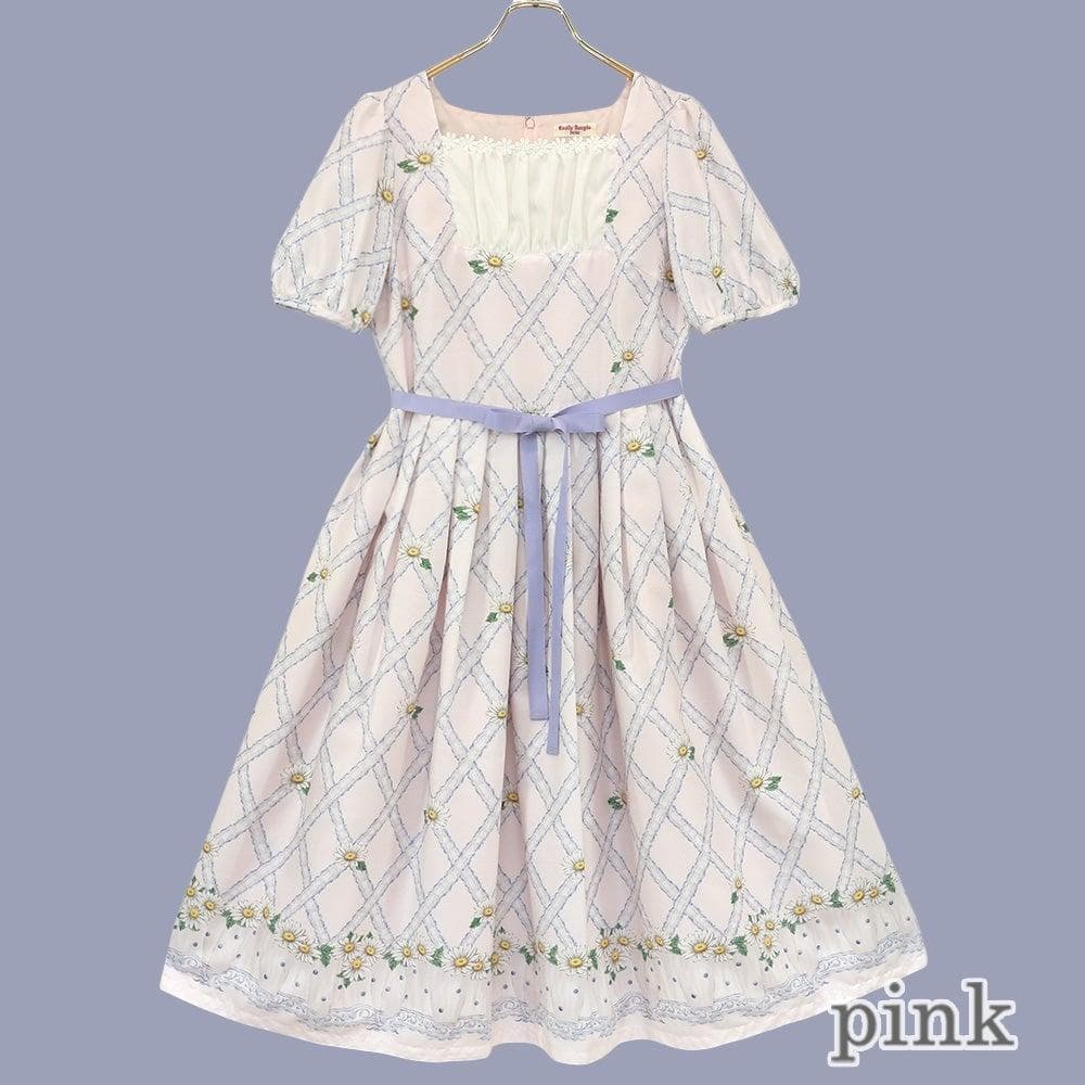 Emily Temple cute クロスレースマーガレット ワンピース