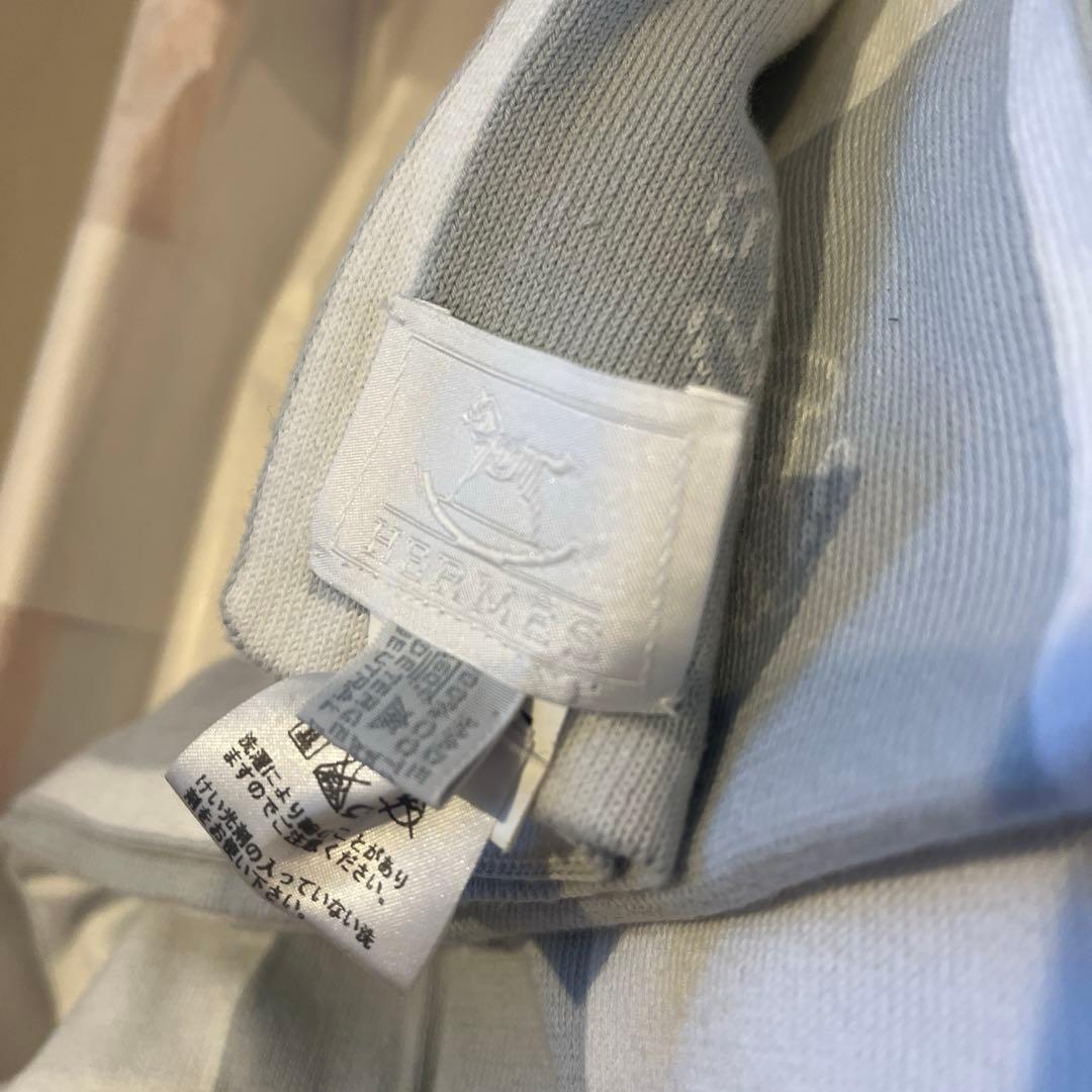 エルメス ブランケット アダダ ブルーブラシエ コットン HERMES