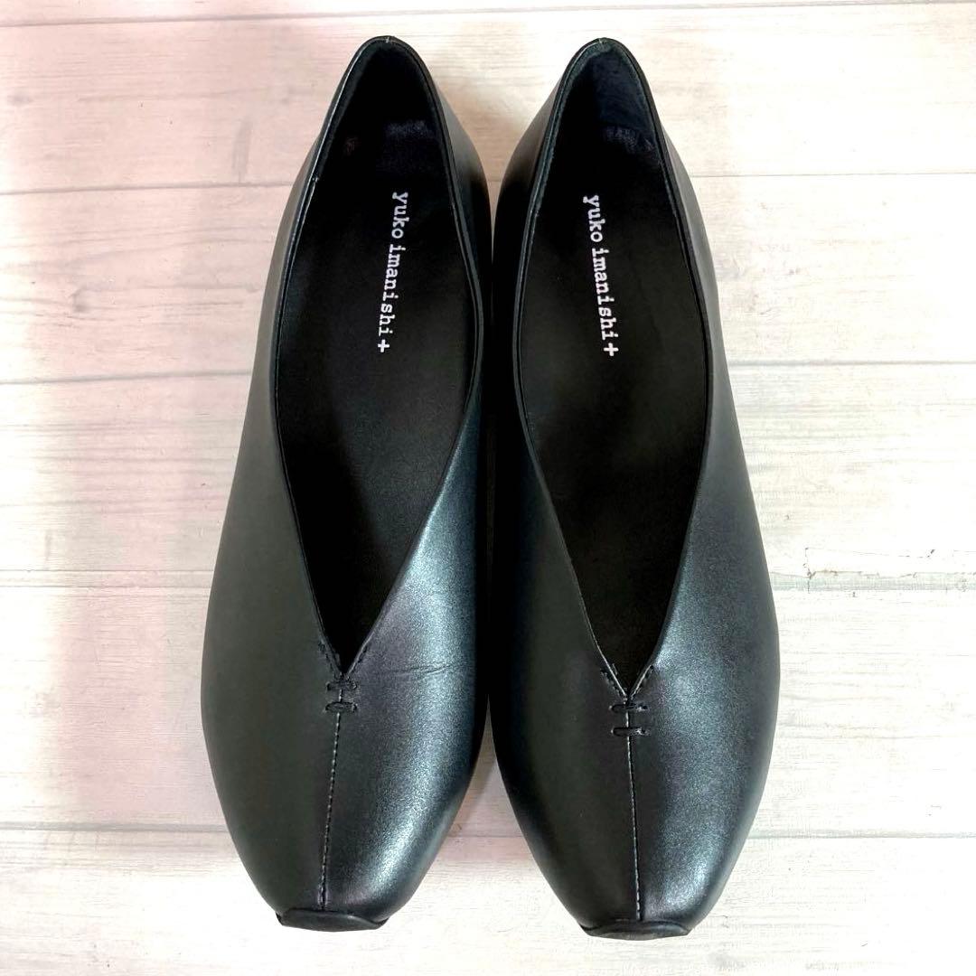 極美品■yuko imanishi+■フラットシューズ✨Vカット セレモニー
