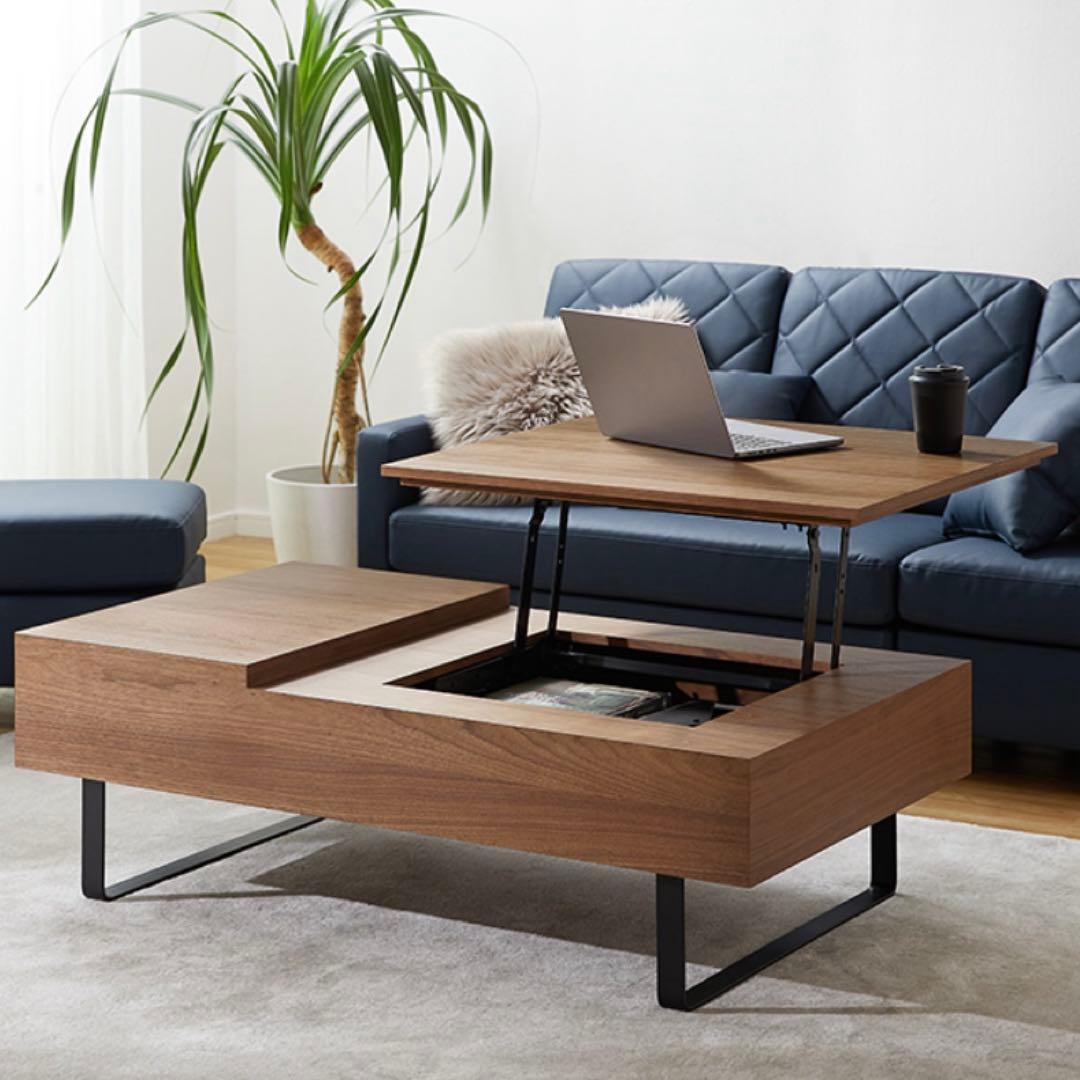 LOWYA センターテーブル リフトアップ式 昇降式 ロウヤ