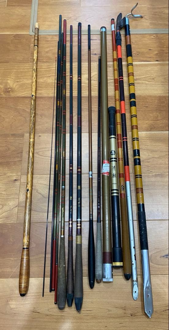 がまかつ　がまへら　へら釣り　ヘラブナ　鯉　渓流　竿　竿掛　竿受　10本セット