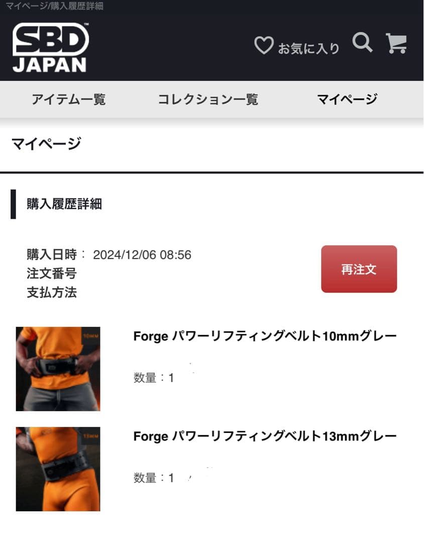 新品未使用 SBD Forge パワーリフティングベルト13mmグレー Sサイズ