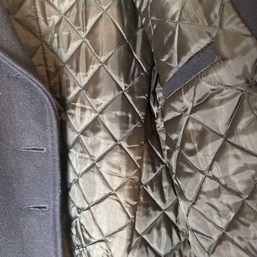 美品【SCHOTT】 ショット ピーコート キルティング 肉厚 ブラック 38