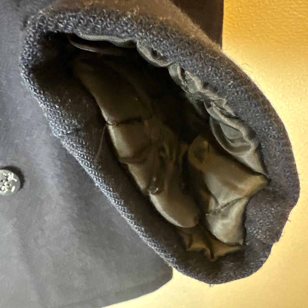 美品【SCHOTT】 ショット ピーコート キルティング 肉厚 ブラック 38