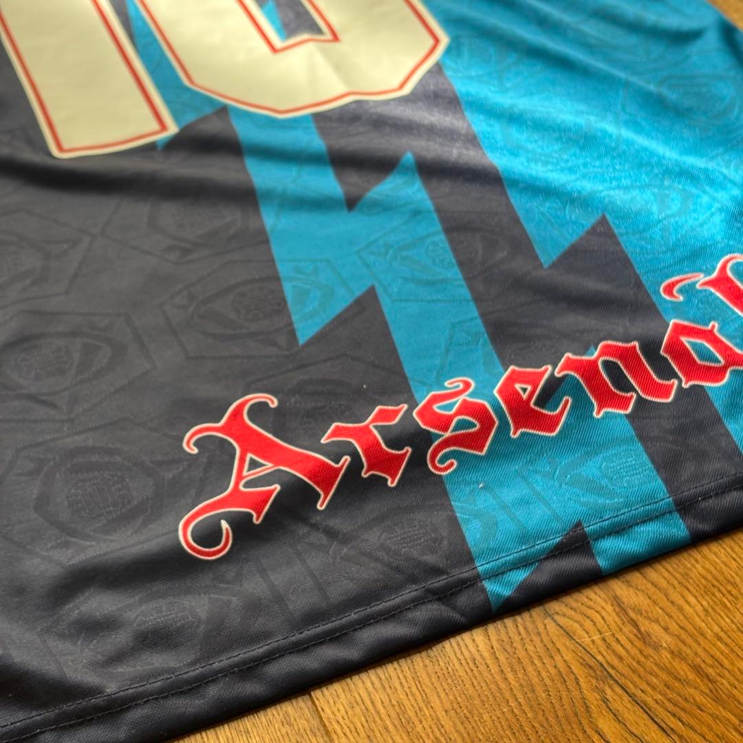 激レア 90s アーセナル アウェイユニフォーム ベルカンプ NIKE JVC