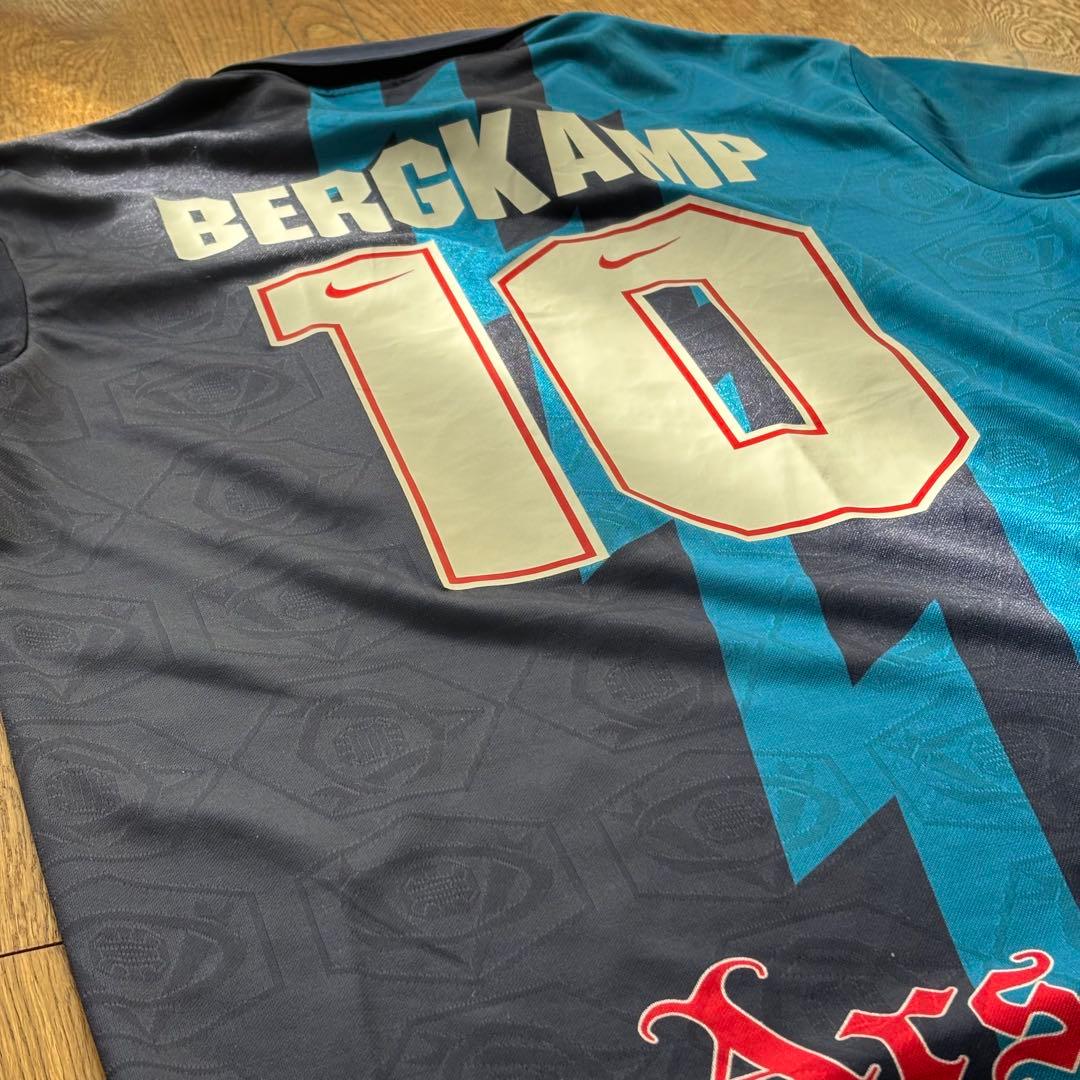激レア 90s アーセナル アウェイユニフォーム ベルカンプ NIKE JVC