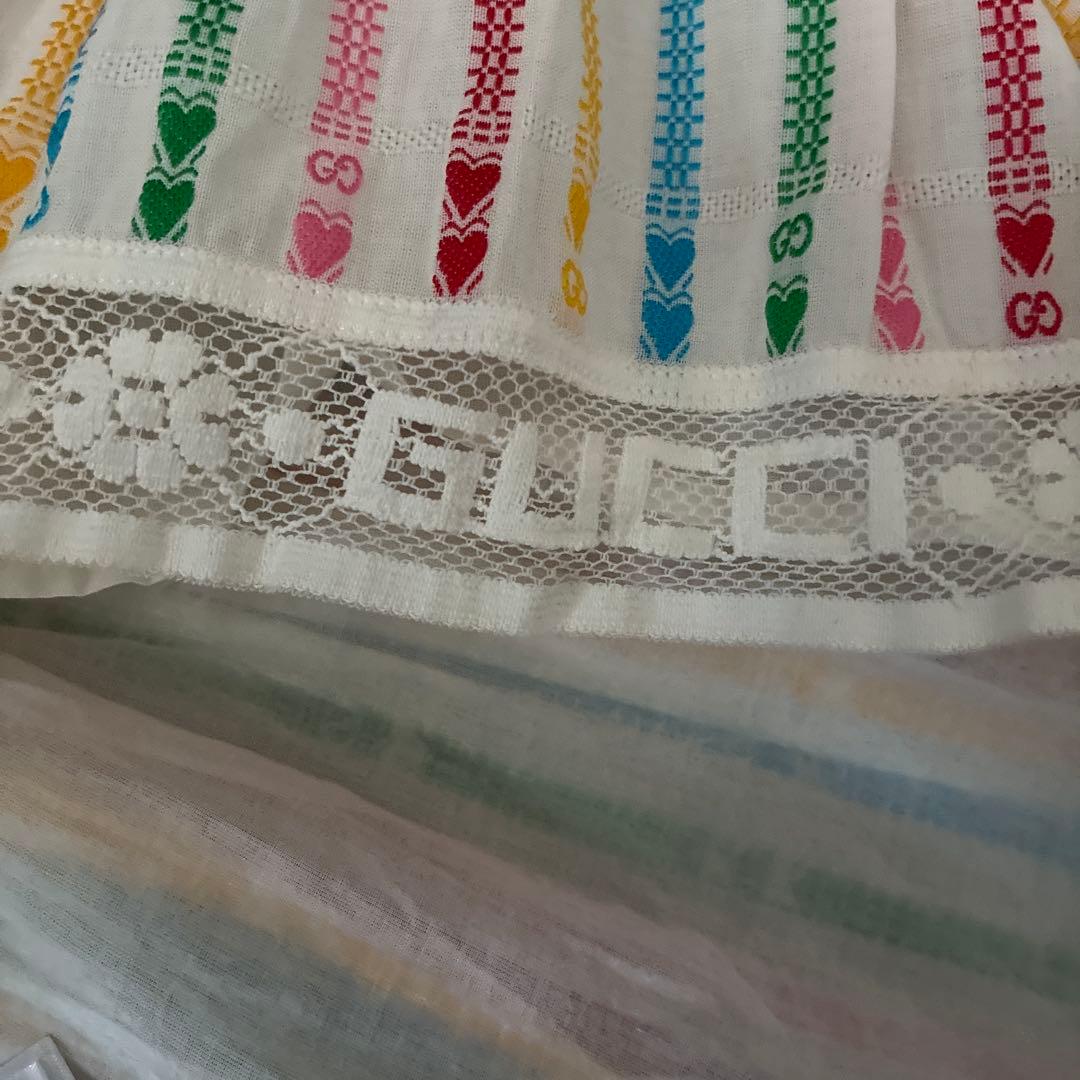 最終価格　GUCCI ストライプ柄ワンピース 8 (130/64)