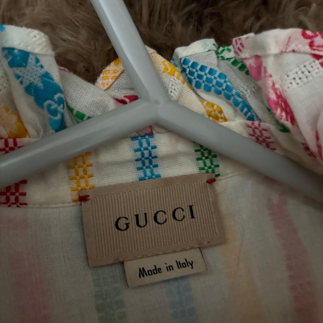 最終価格　GUCCI ストライプ柄ワンピース 8 (130/64)