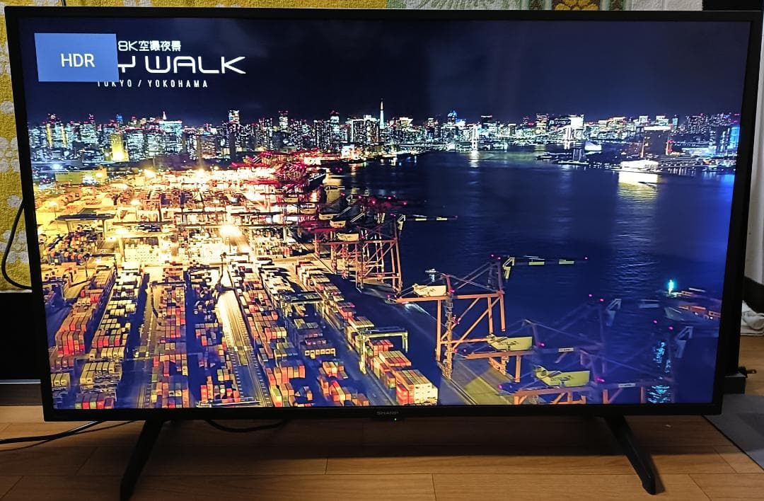 美品 24年製 43V型SHARP AQUOS 4T-C43GJ1 4Kテレビ