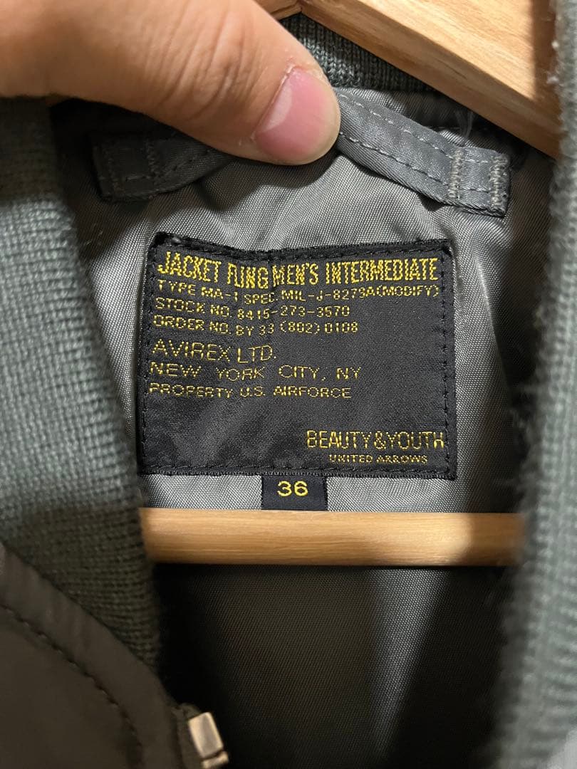 AVIREX フライトジャケット MA-1 36