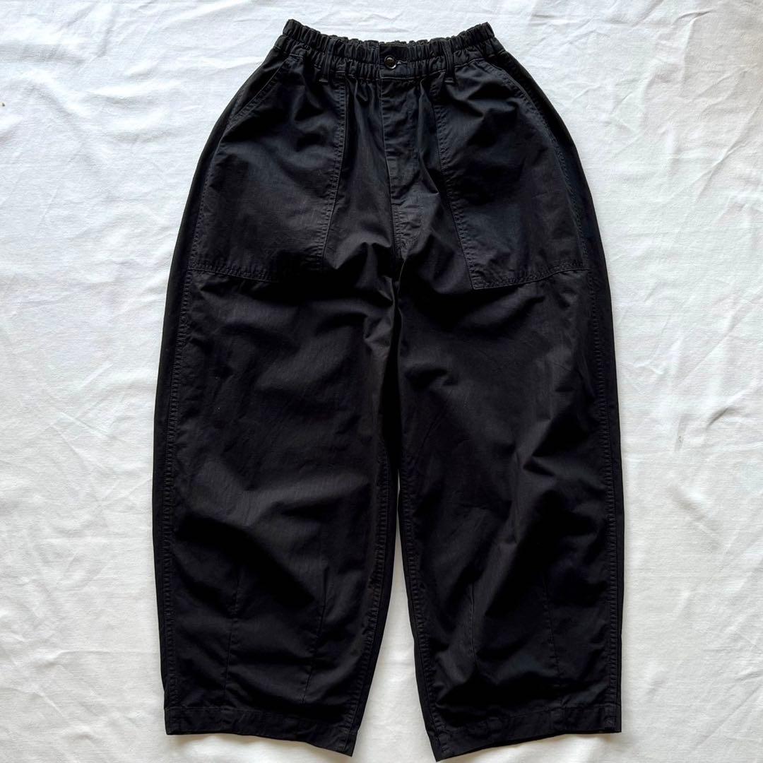 【美品】HARVESTY/CIRCUS FATIGUE PANTS/黒/2