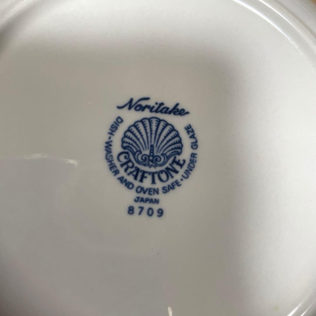 美品ノリタケ　青い花柄の皿 23枚まとめて売り1-3