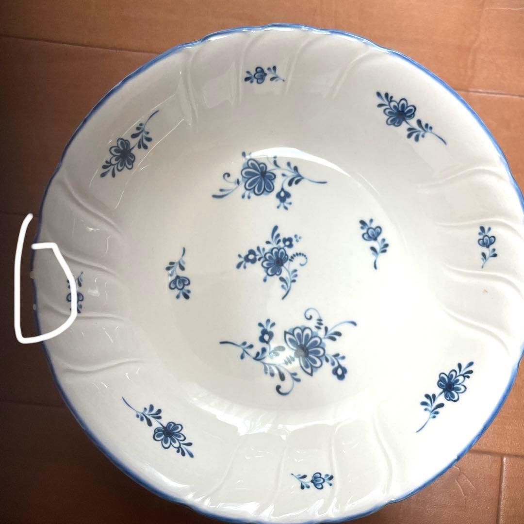 美品ノリタケ　青い花柄の皿 23枚まとめて売り1-3