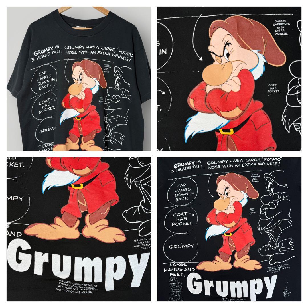 90s Disney ヴィンテージ白雪姫 グランピー TシャツXL相当 USA製