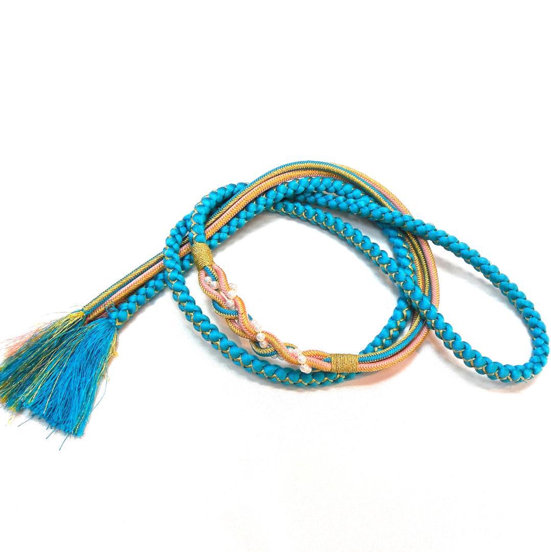 美品★振袖フルセット　正絹　成人式　振袖　7点セット　Mサイズ　レッド系　花柄