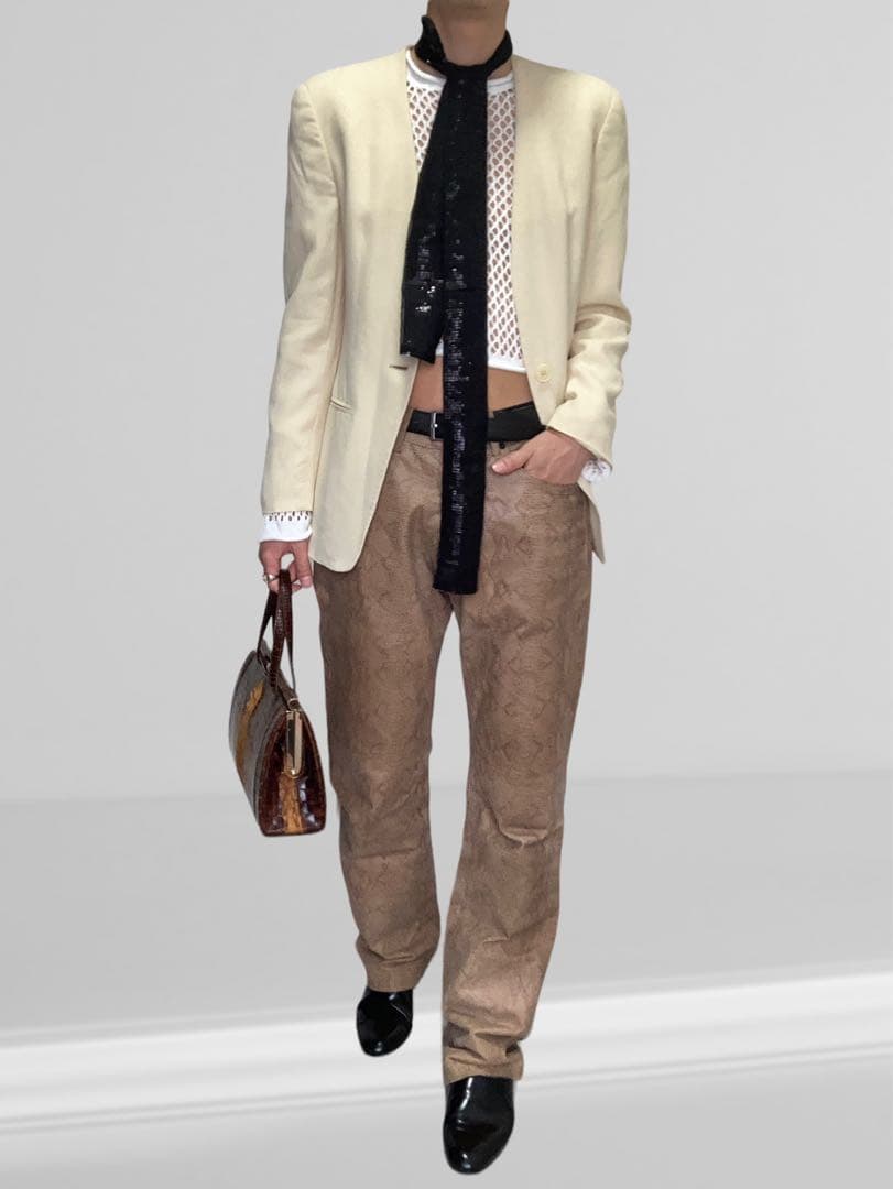 【EMPORIO ARMANI】NO COLLAR JACKET 281T