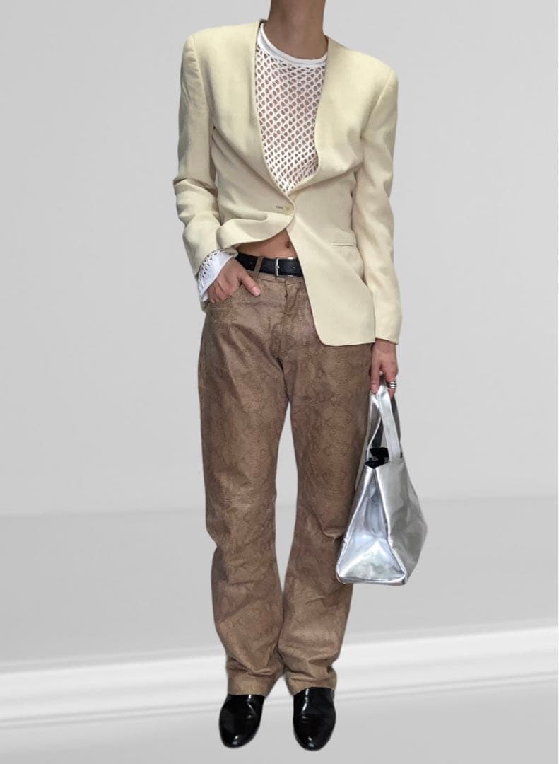 【EMPORIO ARMANI】NO COLLAR JACKET 281T