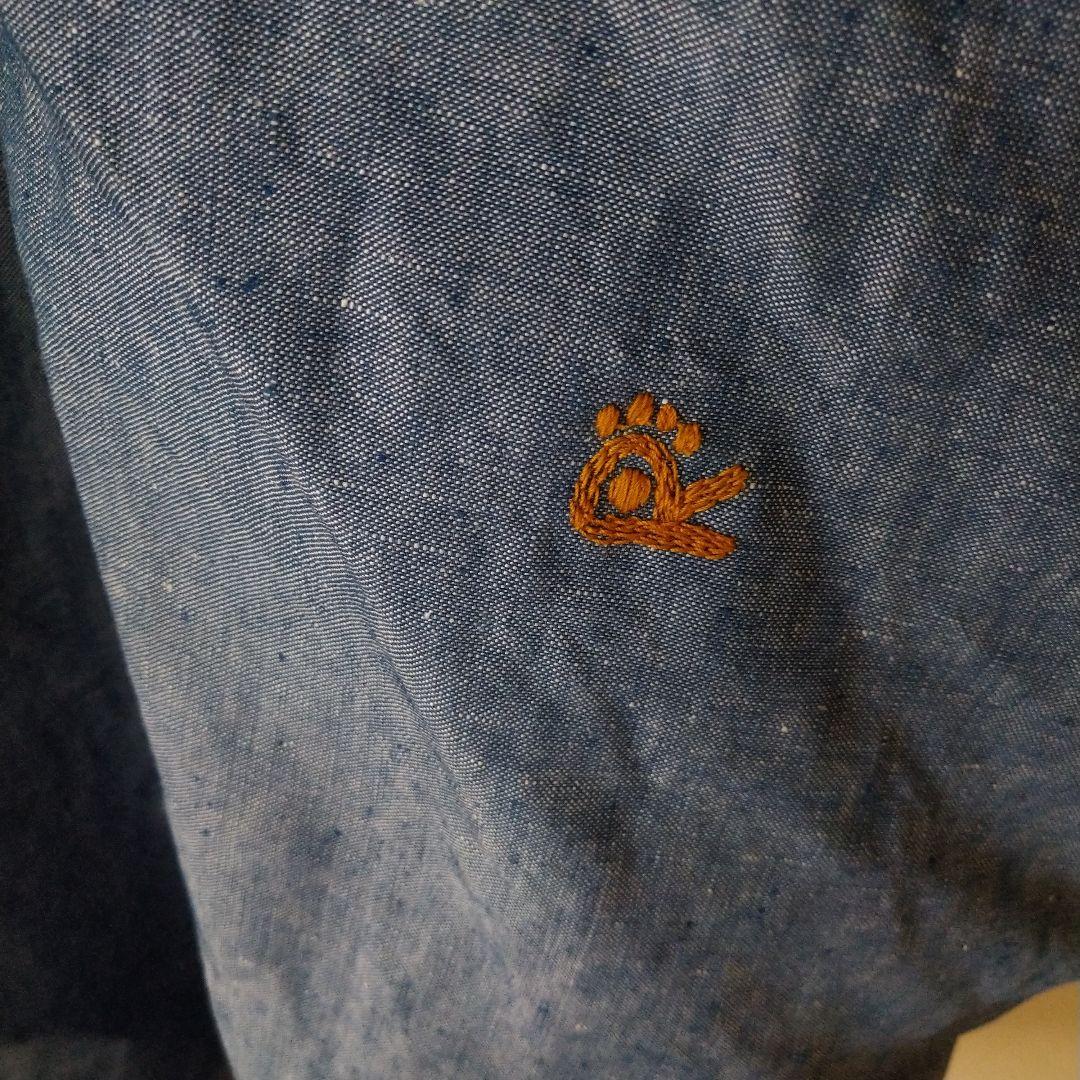 45R　リネンツイードチュニック 00-フリー 75-ブルーシャンブレー