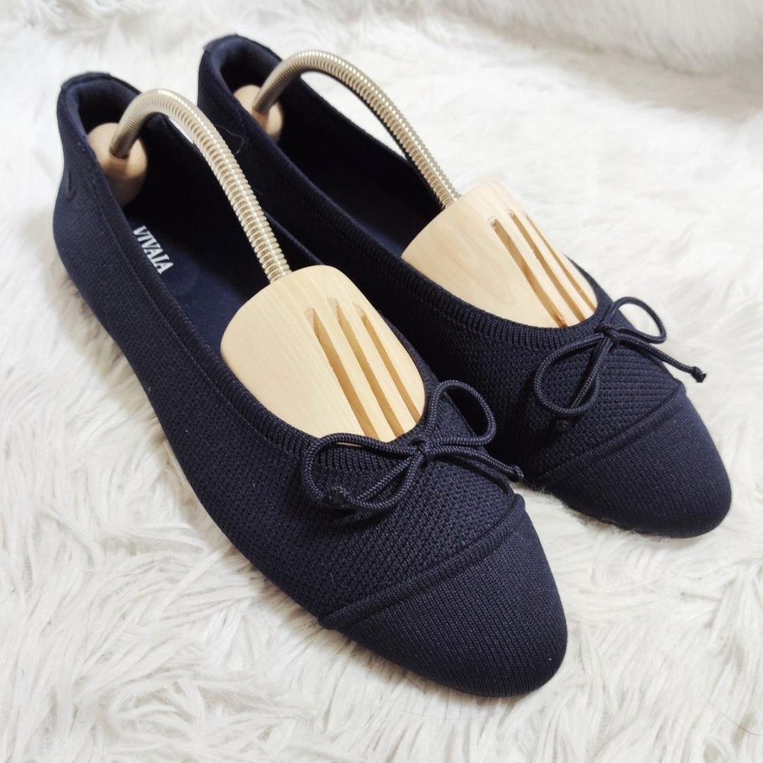 美品！ビバイア VIVAIA ティアナ 最終価格 38/24cm ネイビー