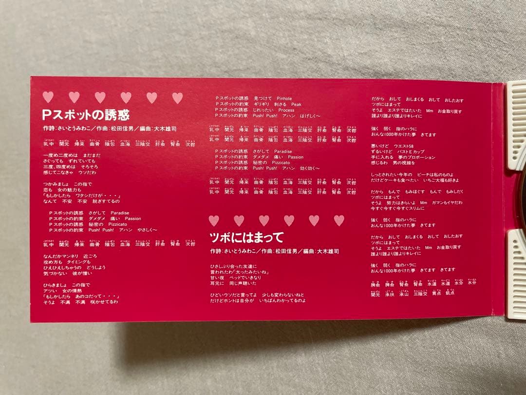 8cm CD葉山レイコ Pスポットの誘惑 特典Pスポット解説付き 艶っぽ菩薩