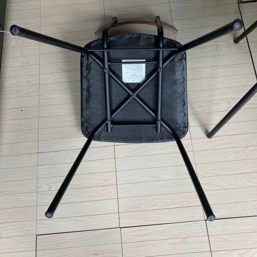 ニトリ DC STAIN MBR ダイニングチェア2脚セット