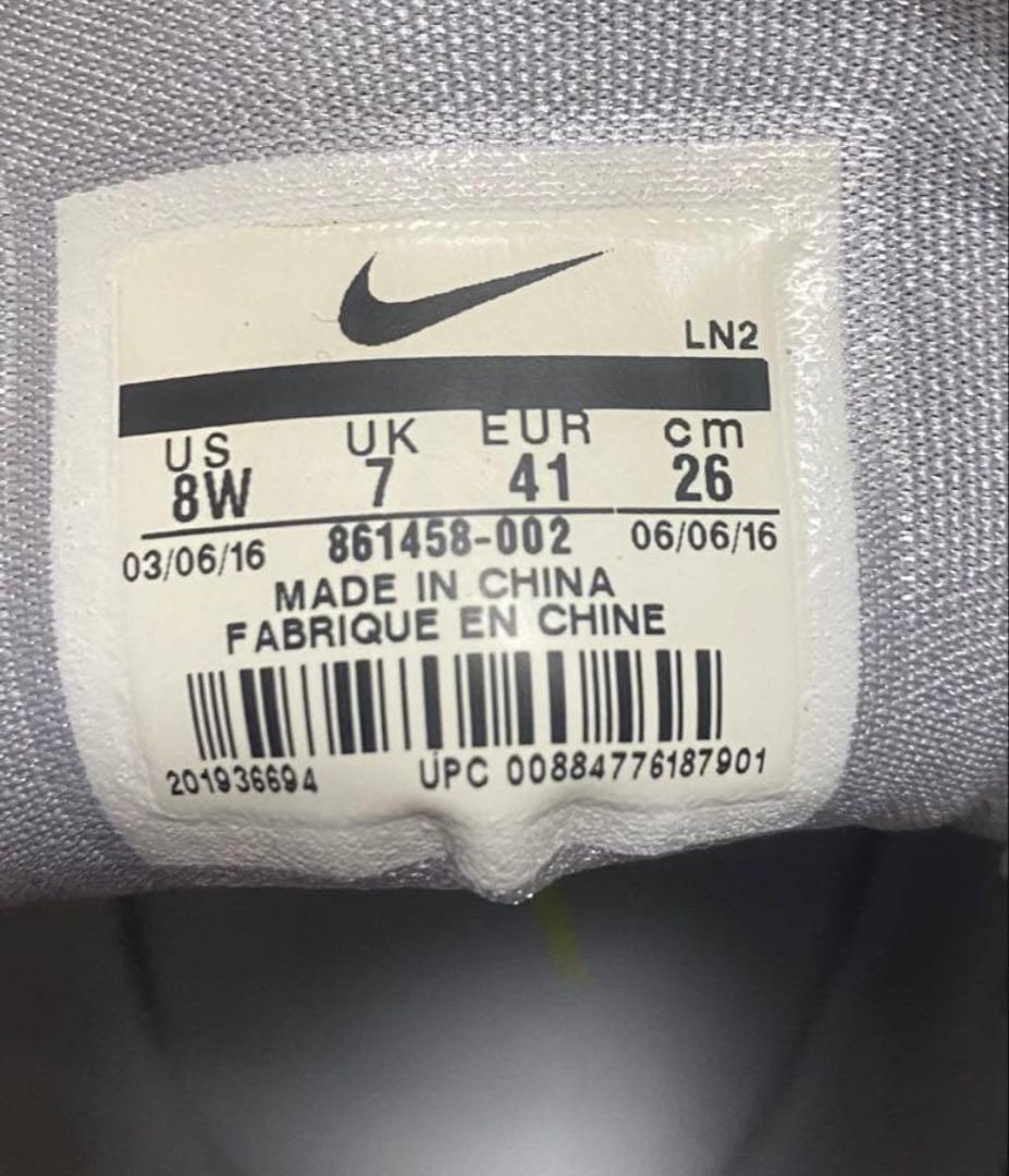 Nike ゴルフシューズ 861458-002 グレー/イエロー US8W