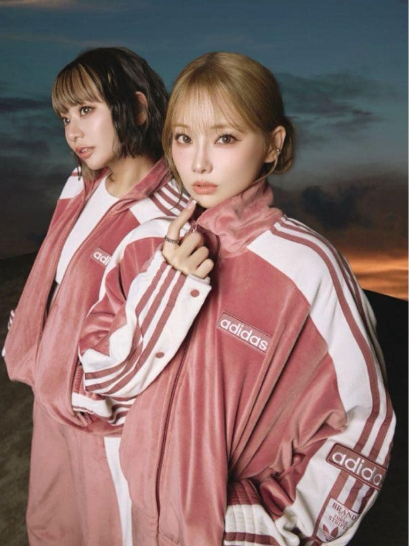 アディダスアディブレイク ベロア トラックトップ ジャケット重盛さと美 Mサイズ