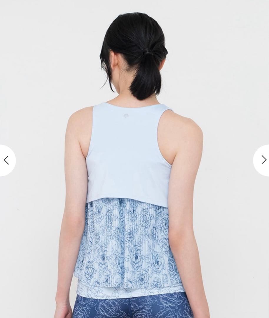 【SUKALA】ブルーミングフラワープリーツタンク