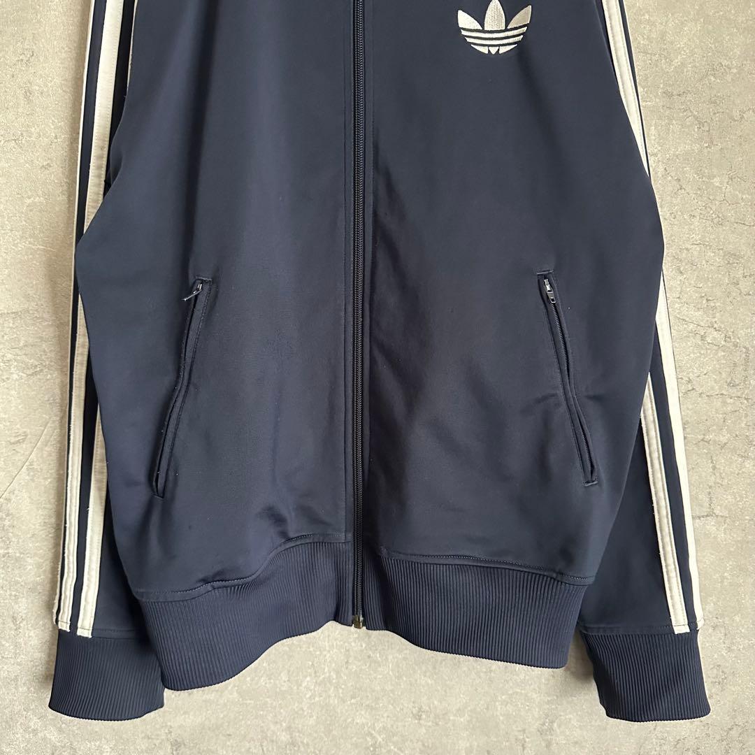アディダス　トラックジャケット　ファイヤーバード　ジャージ　刺繍　ネイビー　XL