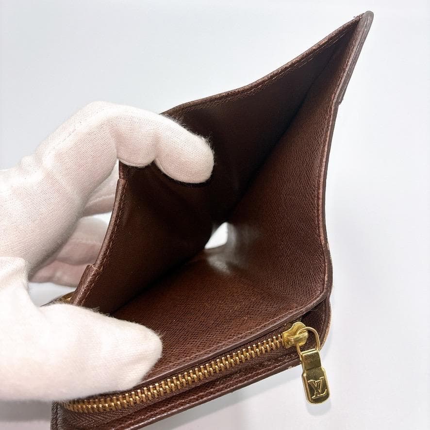 ✨極美品✨ ルイヴィトン コンパクトジップ ダミエ エベヌ ラウンドファスナー