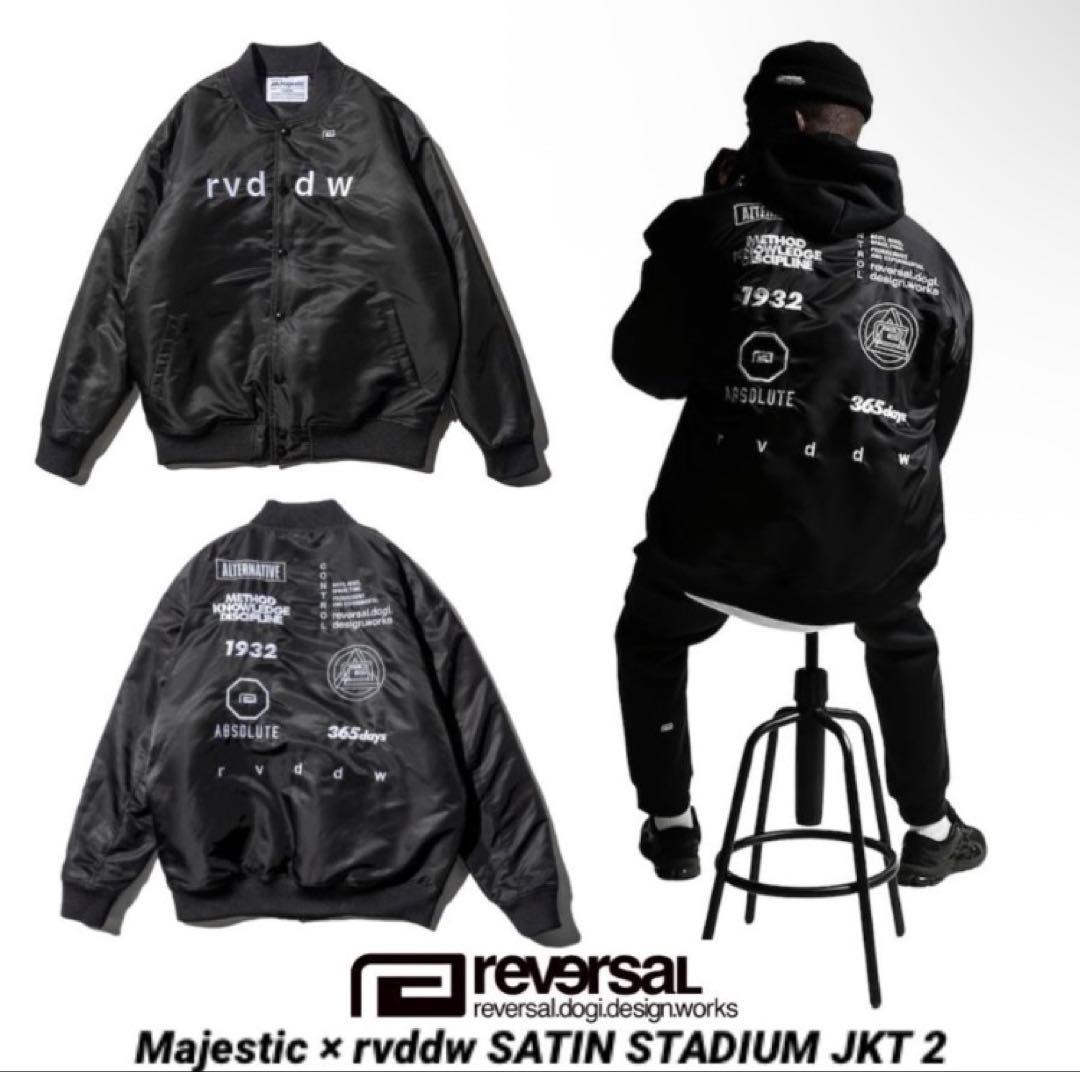 Majestic × rvddw リバーサル サテンスタジャンJKT 2