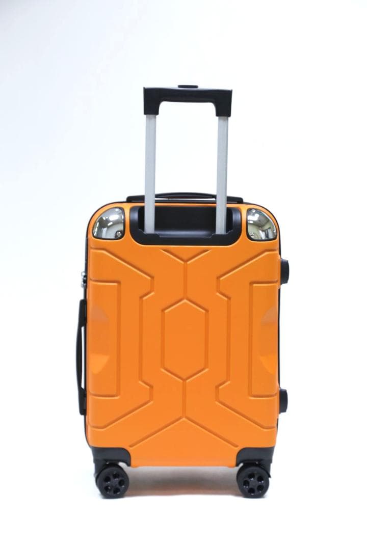 軽量Lサイズ　静音8輪　キャリーバッグ　スーツケース　キャリーケース オレンジ