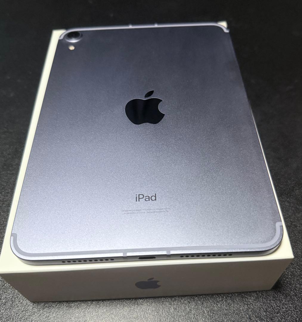 iPad mini 第6世代　パープル　セルラーモデル　64GB 美品　87%
