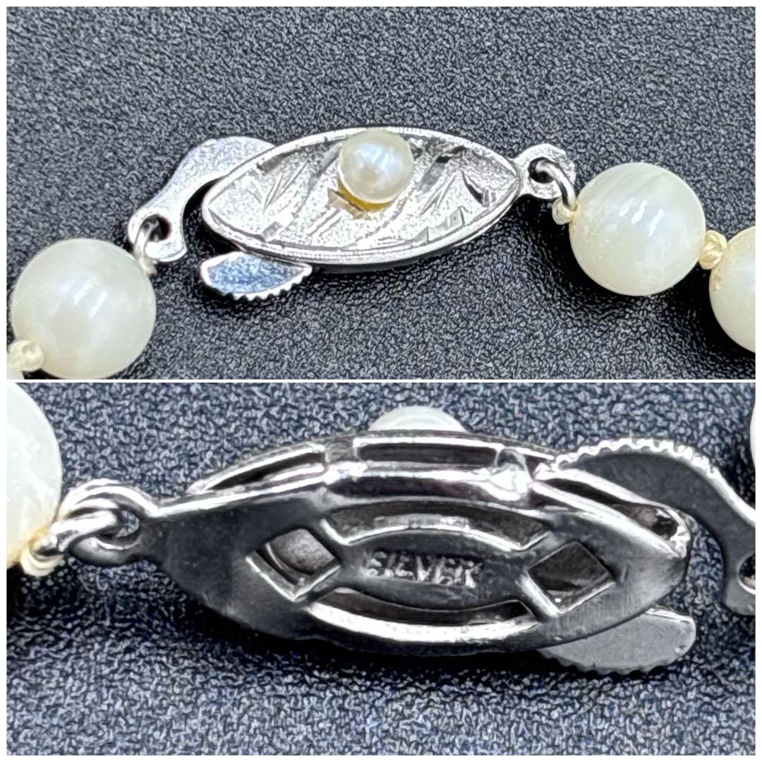 希少✨2連3連　約6.5mmあこや本真珠　120cmロングパールネックレス