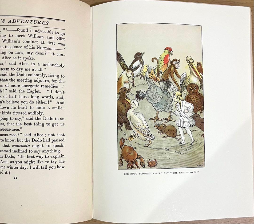 No.232 古書 洋書 アンティーク 不思議の国のアリス