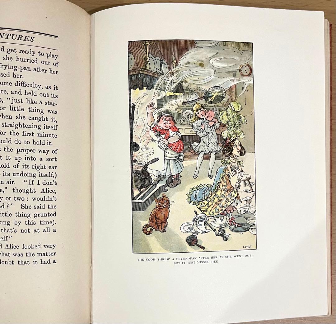 No.232 古書 洋書 アンティーク 不思議の国のアリス