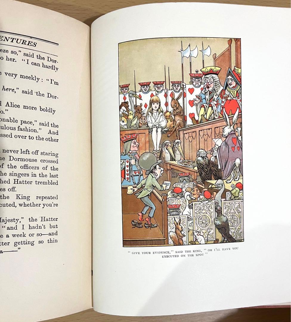 No.232 古書 洋書 アンティーク 不思議の国のアリス