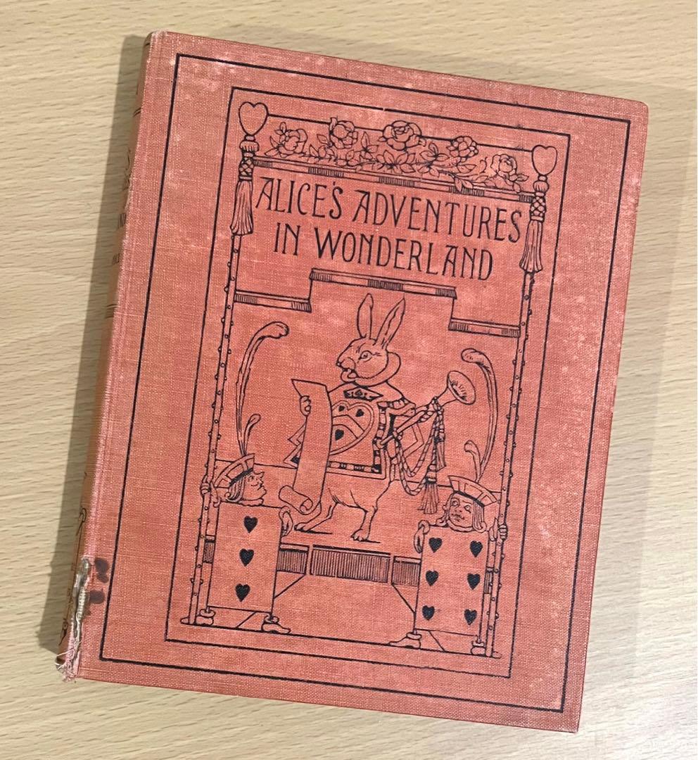 No.232 古書 洋書 アンティーク 不思議の国のアリス
