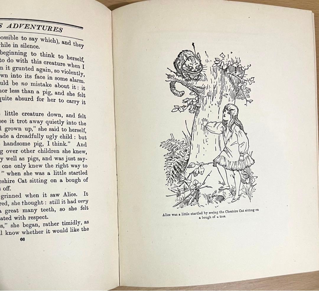 No.232 古書 洋書 アンティーク 不思議の国のアリス