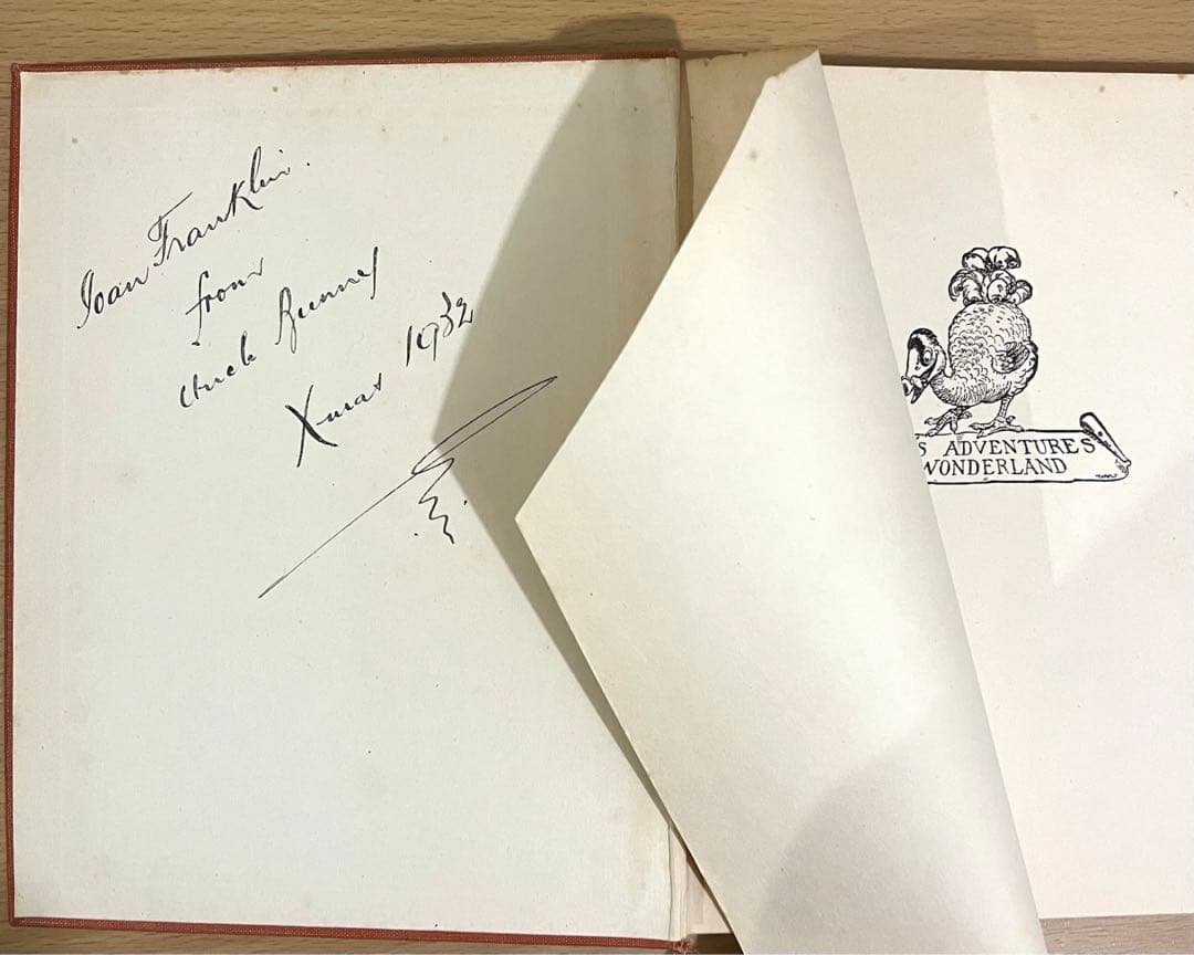 No.232 古書 洋書 アンティーク 不思議の国のアリス