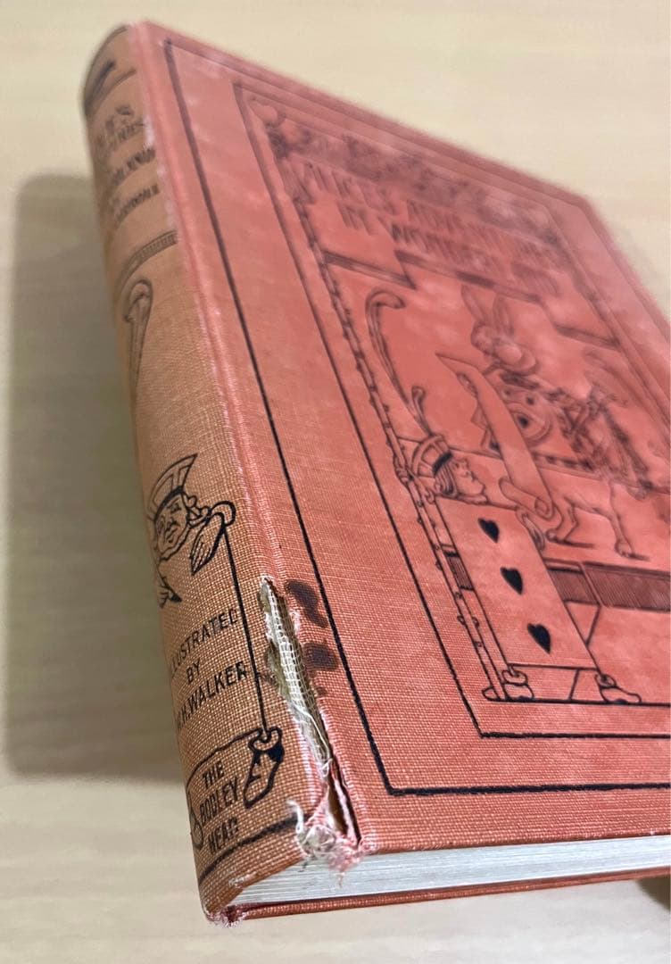 No.232 古書 洋書 アンティーク 不思議の国のアリス