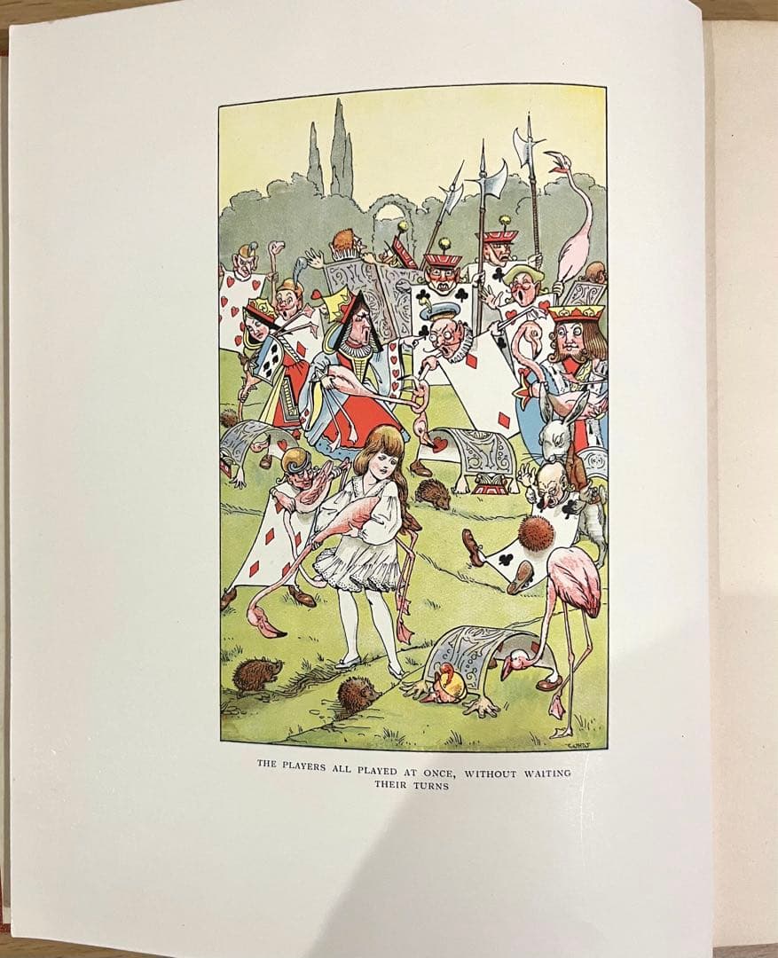 No.232 古書 洋書 アンティーク 不思議の国のアリス