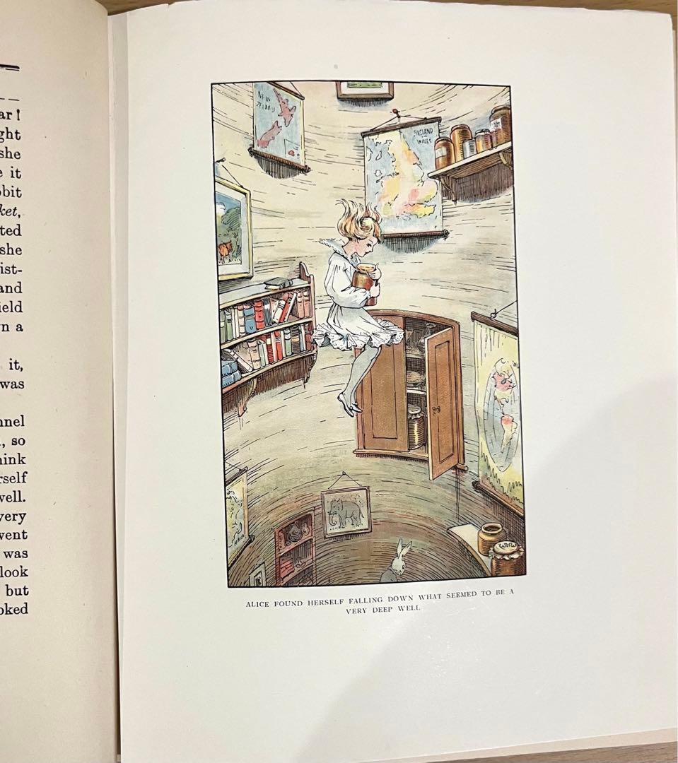 No.232 古書 洋書 アンティーク 不思議の国のアリス